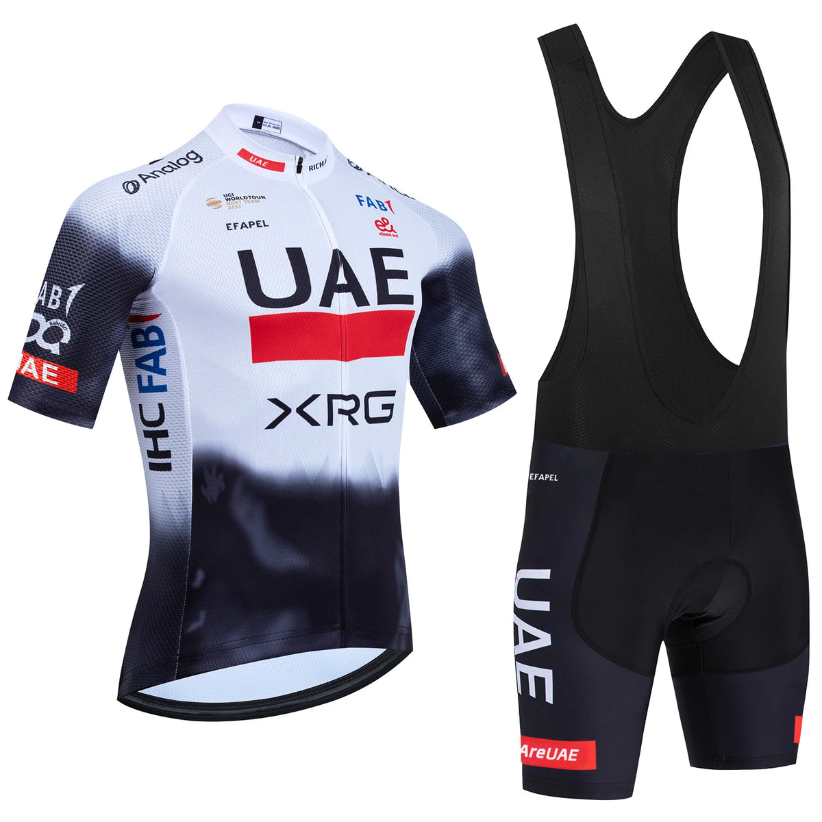 UAE Team-Inspired Cycling Jersey & Shorts Set