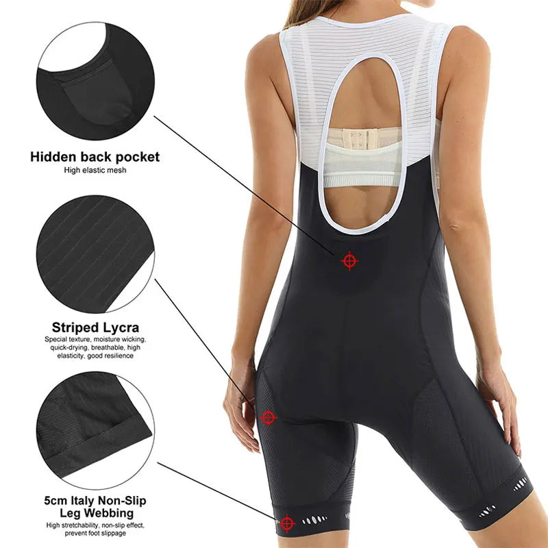 X-TIGER 6-Hour Padded Women's Cycling Bib Shorts