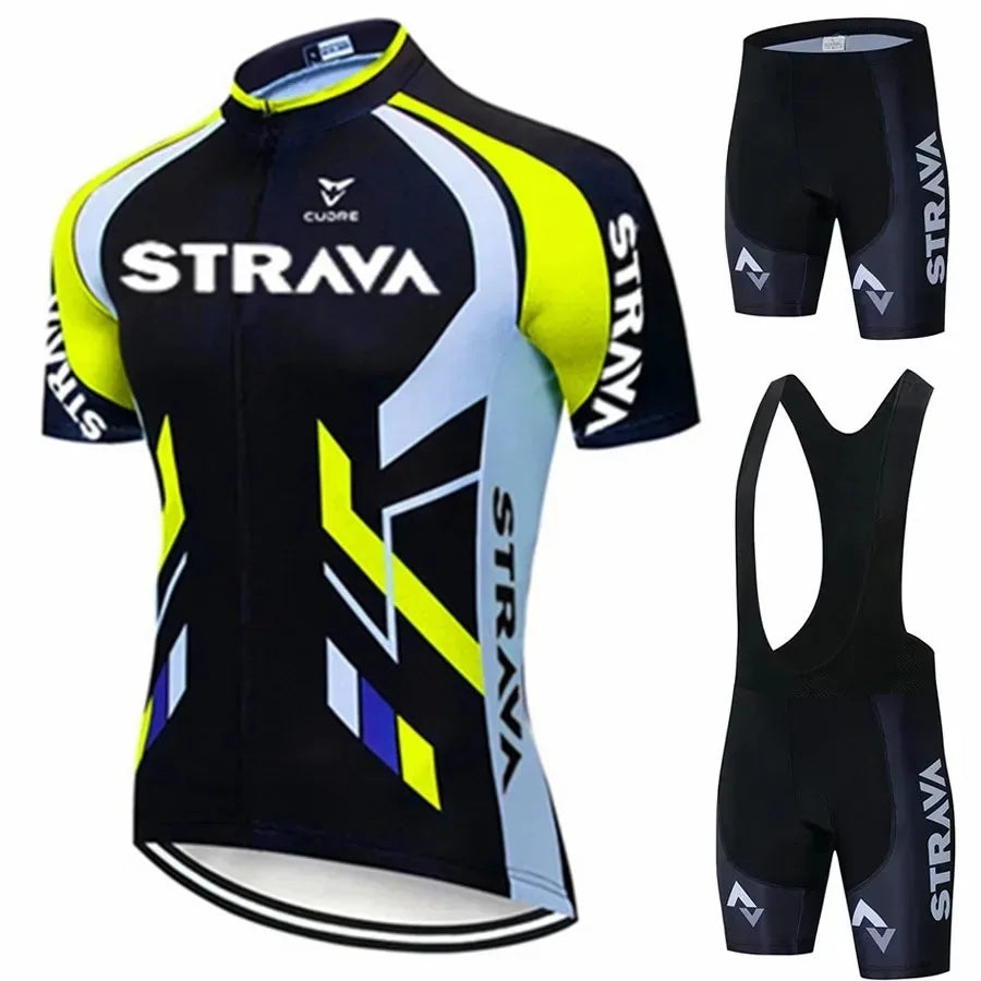 Strava Bicycles Cycling Jersey Set
