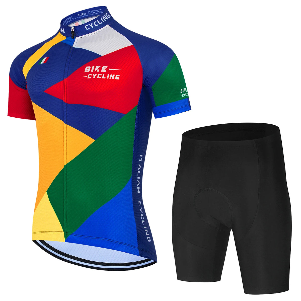 Pro Team-Inspired Cycling Jersey & Shorts Set