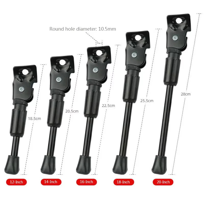 Adjustable Kids' Bicycle Kickstand