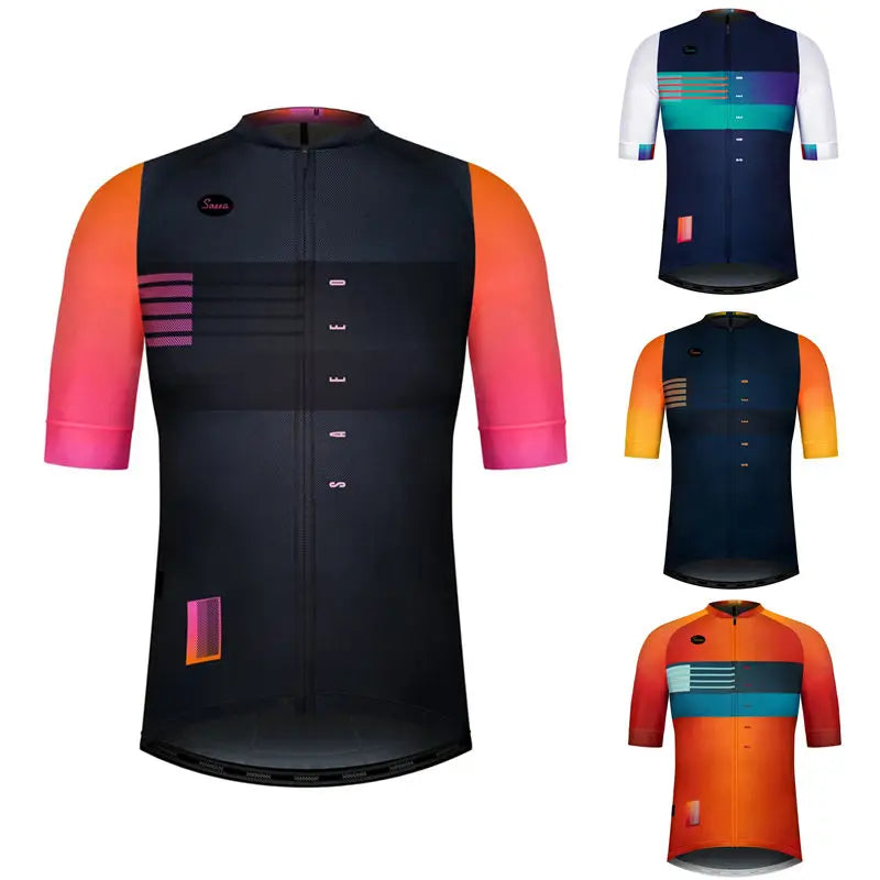 Men's UV-Protective Compression Cycling Jersey