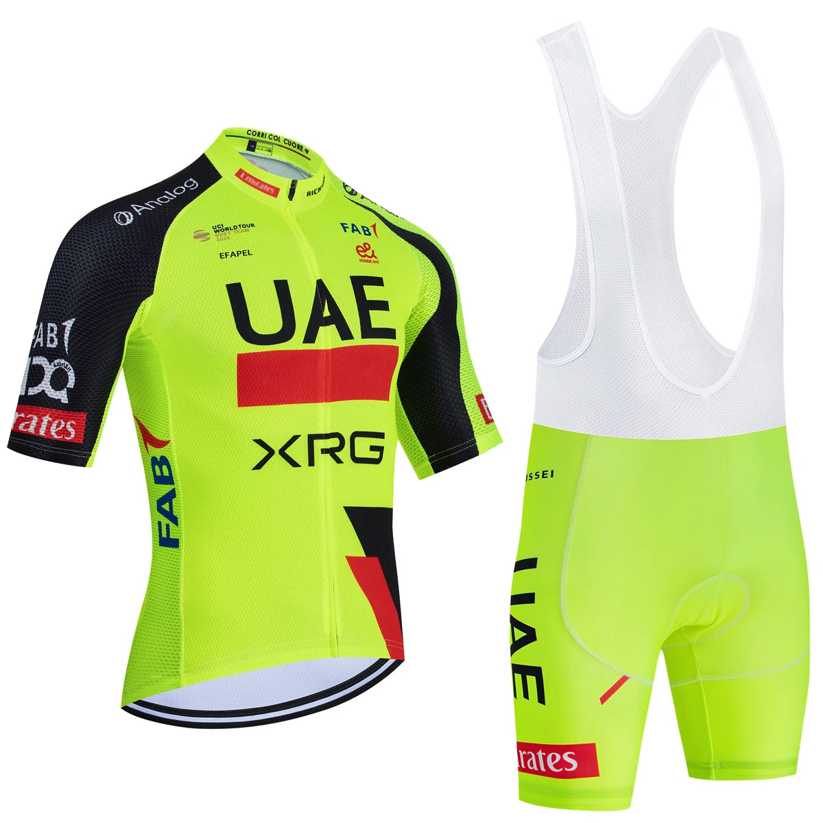 UAE Team-Inspired Cycling Jersey & Shorts Set