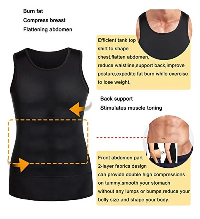 Men's Sleeveless Compression Training Top