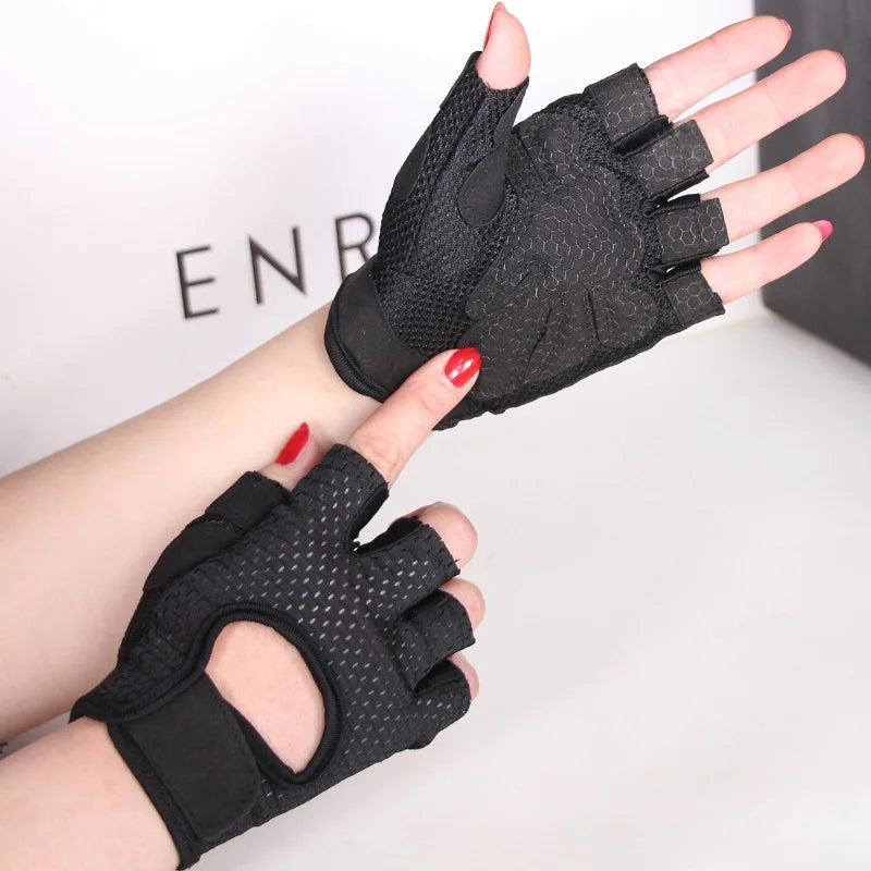 Breathable Anti-Slip Fingerless Cycling Gloves