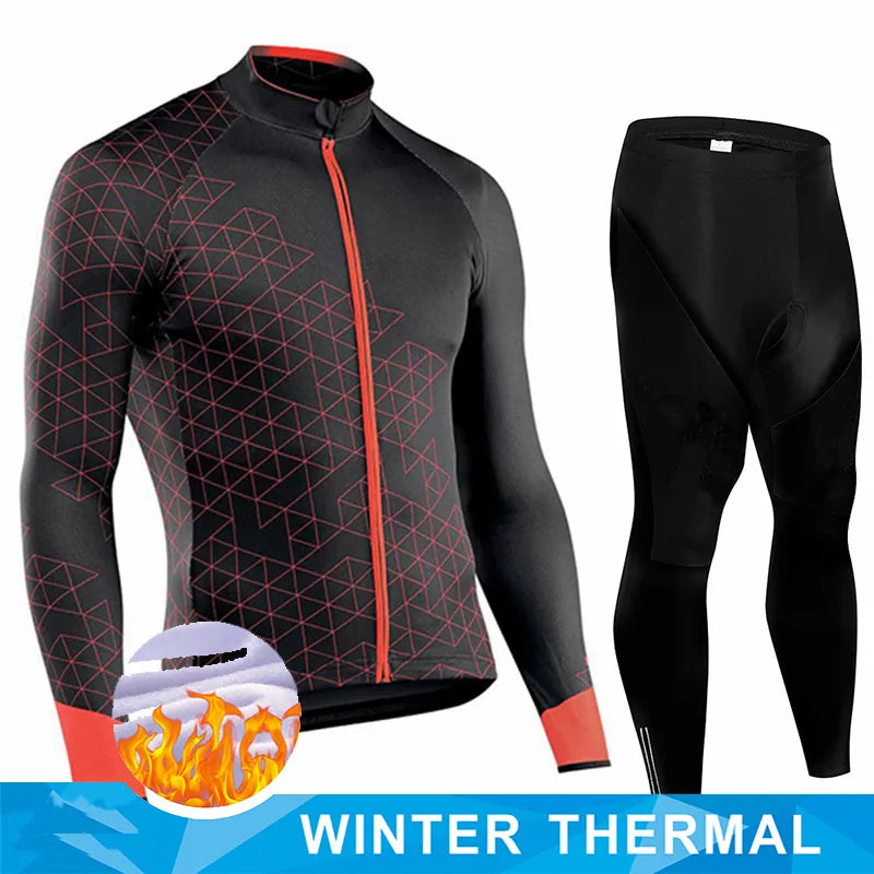 Thermal Fleece Cycling Long Sleeve Set