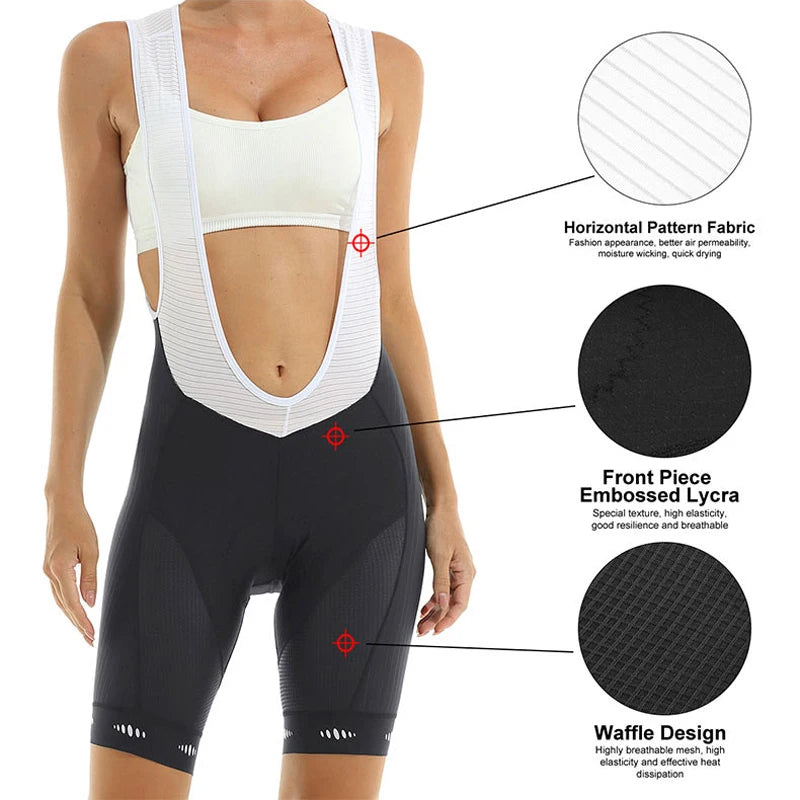 X-TIGER 6-Hour Padded Women's Cycling Bib Shorts