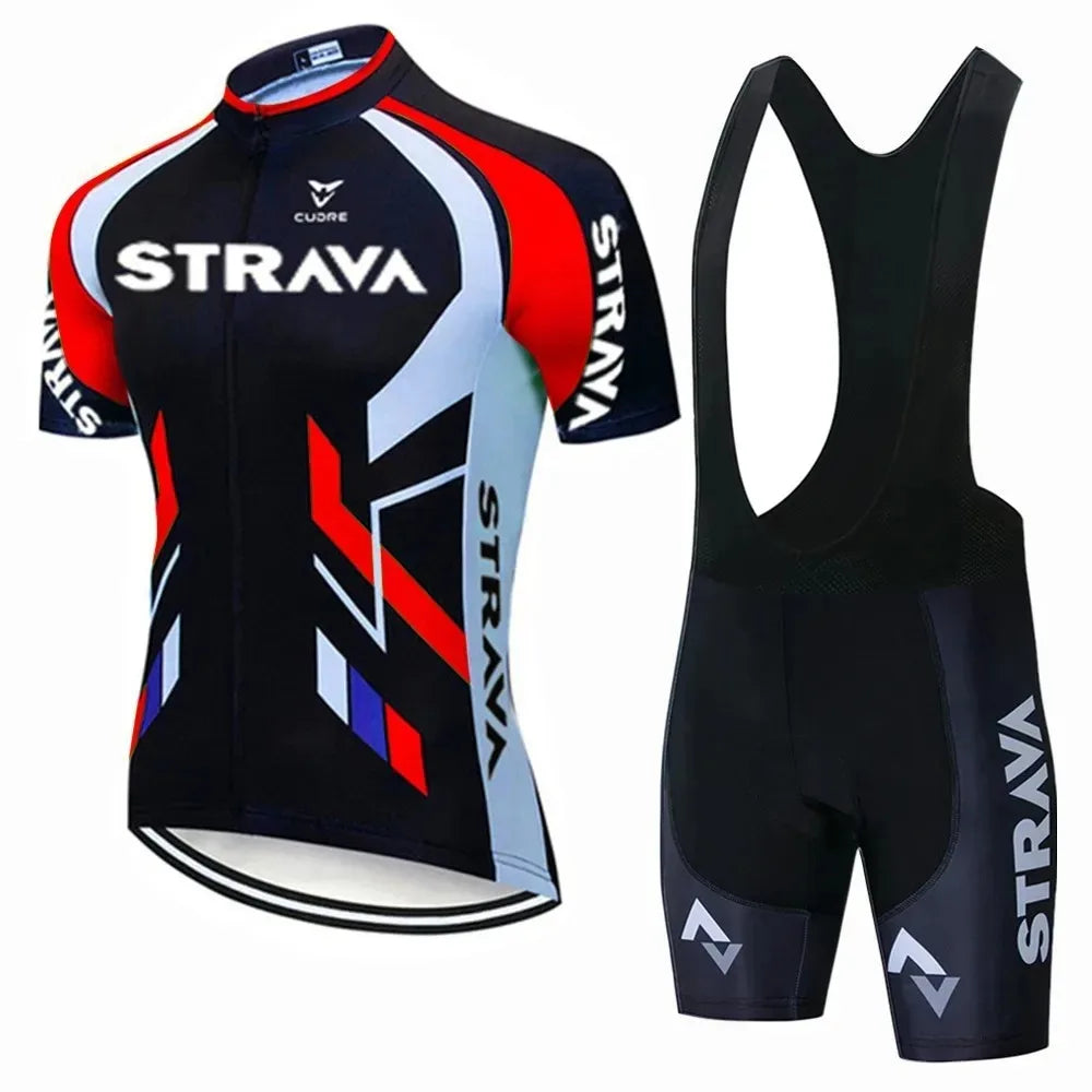 Strava Bicycles Cycling Jersey Set