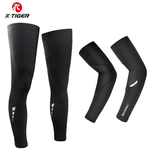 X-Tiger Cycling Leg Arm Leg Warmer Sets