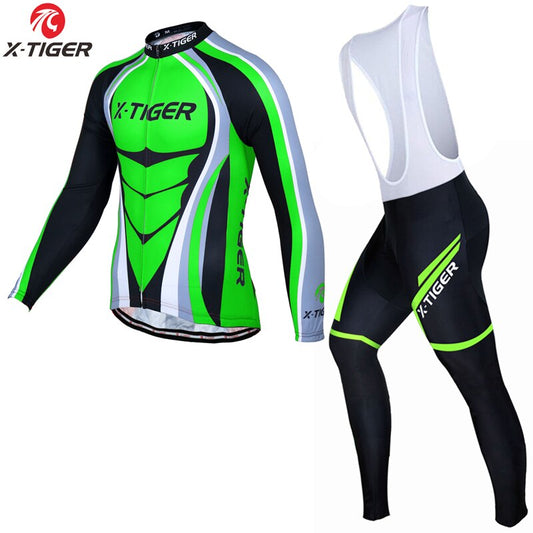 X-TIGER Quick Dry Long Sleeves Cycling Set