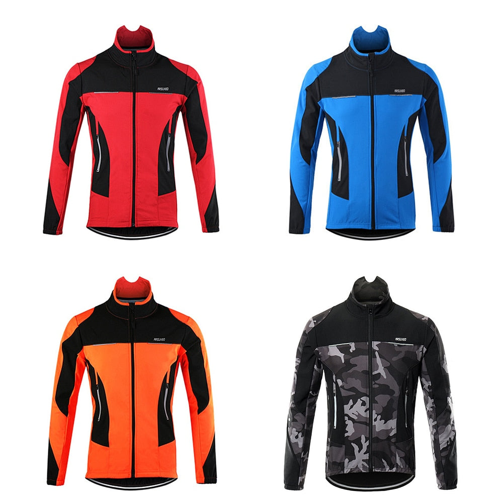 ARSUXEO Fleece Thermal Cycling Jacket