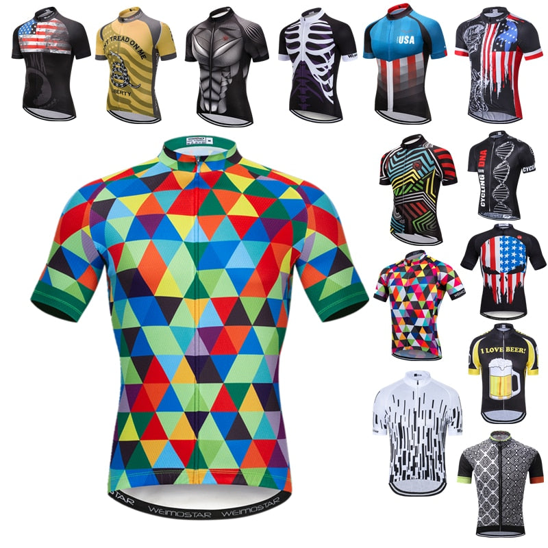 Men Short Sleeve Cycling Jersey