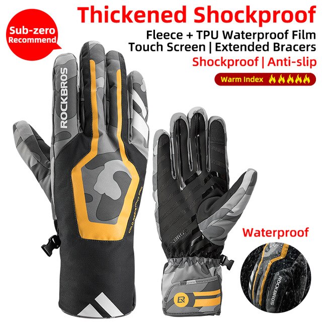 ROCKBROS Winter Fleece Gloves