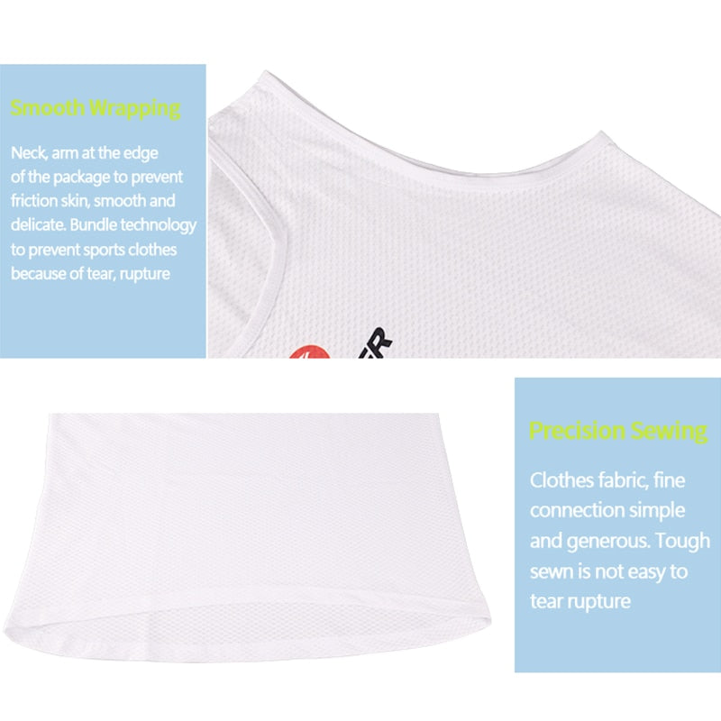 X-Tiger Cool Mesh Superlight Vest Breathable Short Sleeve Undershirt