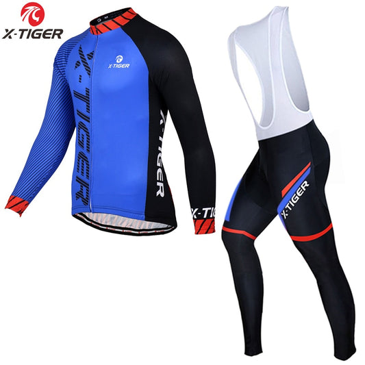 X-TIGER Winter Thermal Fleece Cycling Jersey Set X17