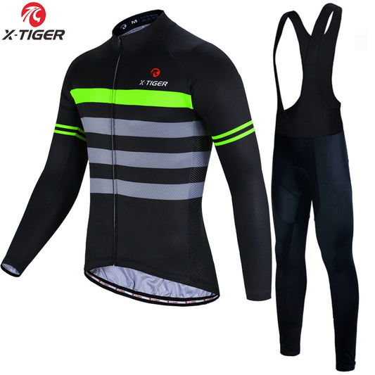 X-TIGER Thermal Fleece Cycling Jerseys Set X75