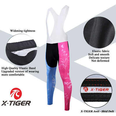 Thermal X-Tiger Pro Women Winter Cycling Jersey Set