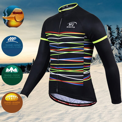 Thermal KIDITOKT Winter Cycling Clothing Set