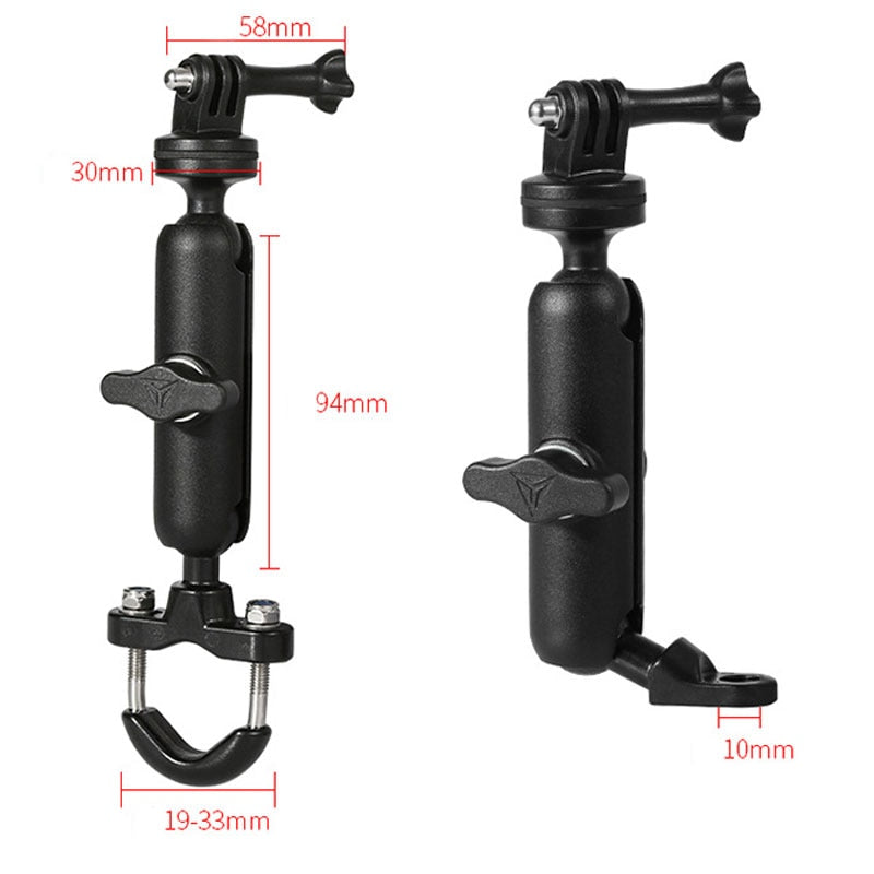 GoPro Mount Holder Motorcycle Accessories Handlebar Mirror Stand Bicycle  Cycling Support For GoPro Hero 11 10 9 Sports Cameras