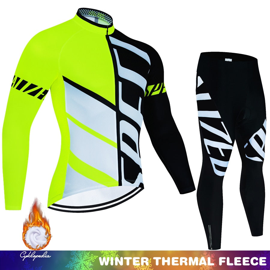Thermal Fleece Cycling Jersey Set F59