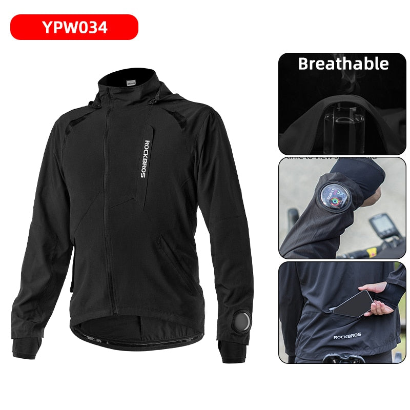 ROCKBROS Winter Reflective Waterproof Cycling Jacket