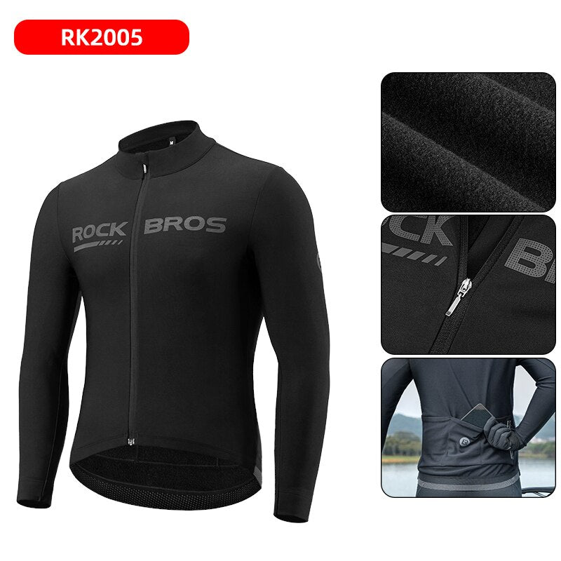 ROCKBROS Winter Reflective Waterproof Cycling Jacket