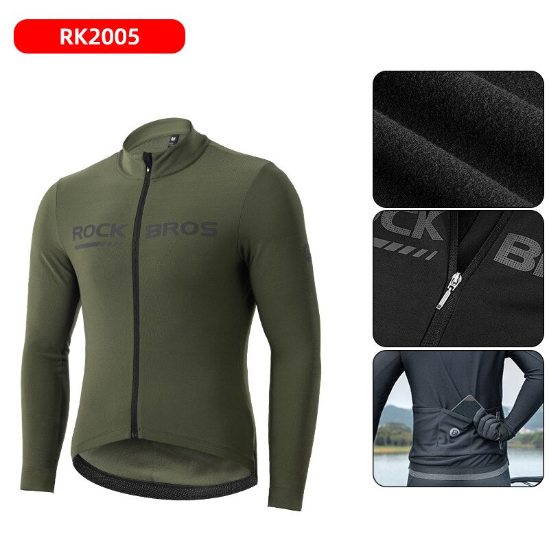 ROCKBROS Winter Reflective Waterproof Cycling Jacket
