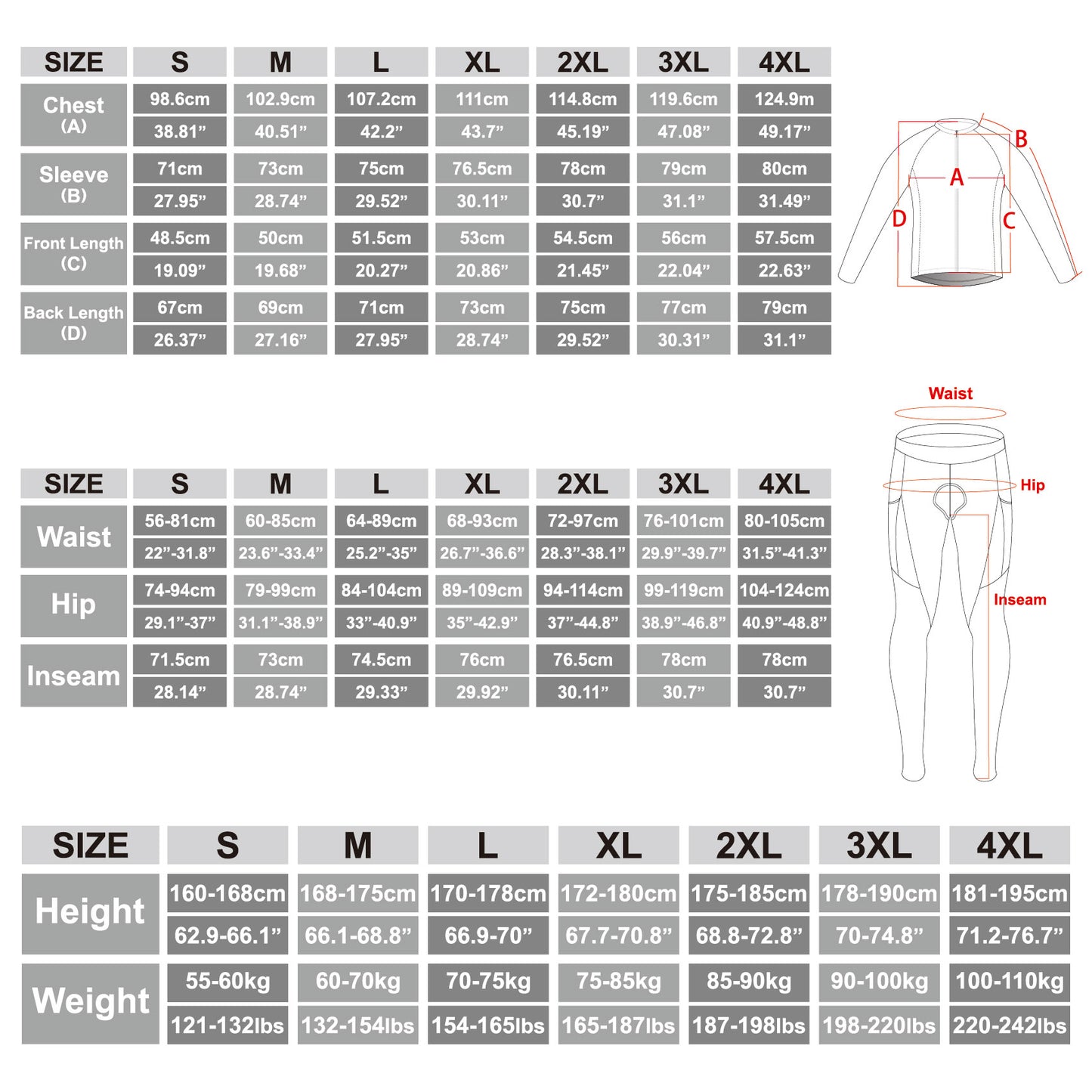 X-TIGER Bicycle Breathable Cycling Set K77