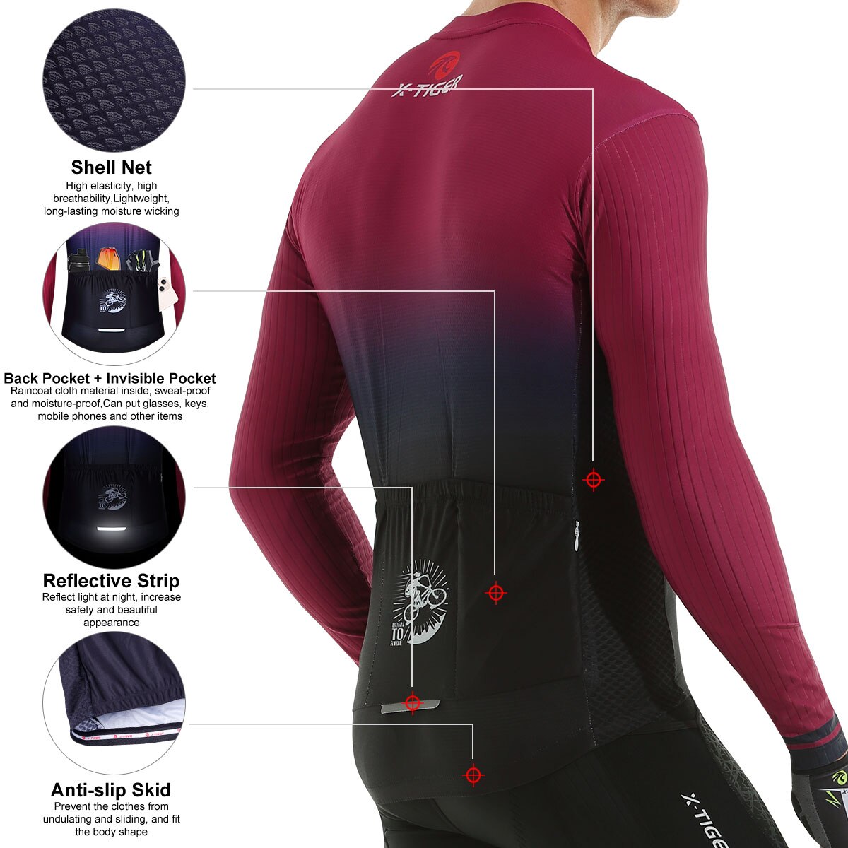 X-TIGER Cycling Jersey Set G73
