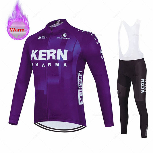 Kern Pro Team Winter Thermal Fleece Cycling Set