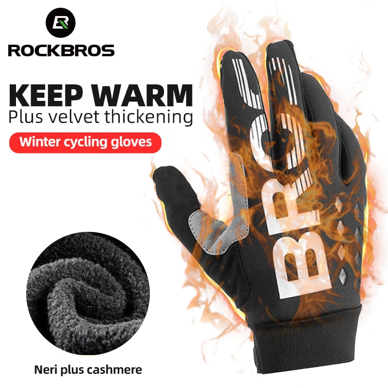 ROCKBROS Winter Fleece Gloves