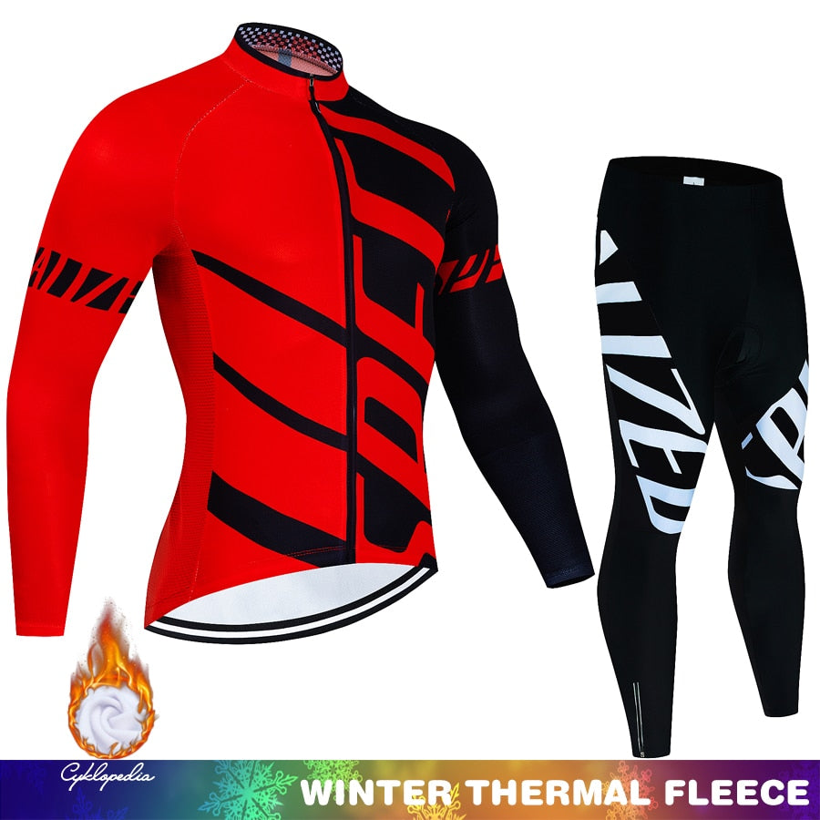 Thermal Fleece Cycling Jersey Set F59